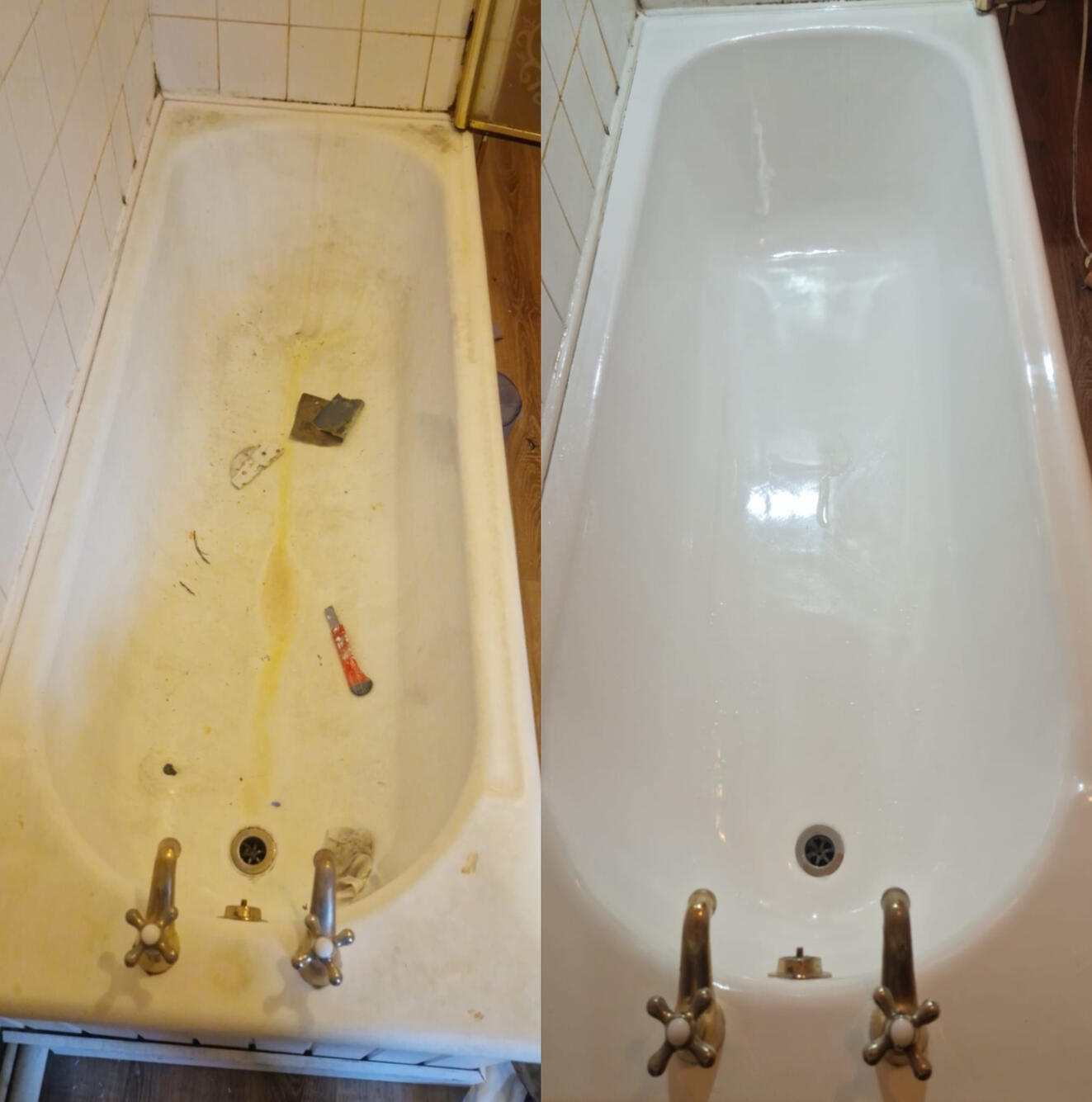 Steel bath resurfaced in Swansea